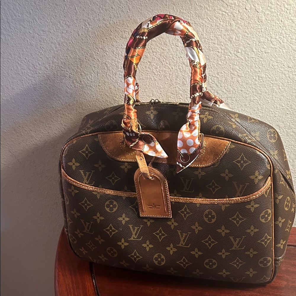 Louis Vuitton Brown Monogram Top-Handle  Deauville Satchel - Picture 13 of 13